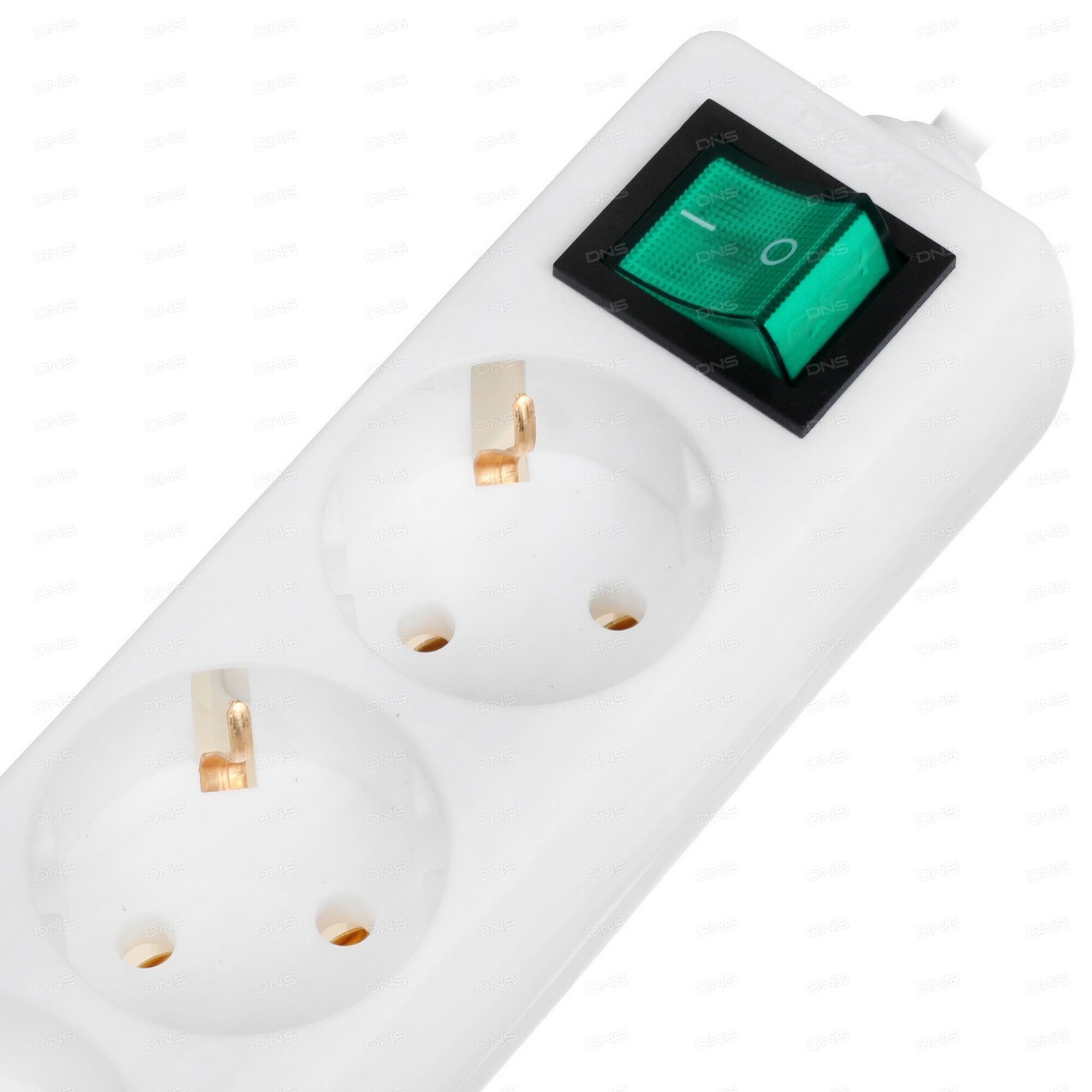 Удлинитель DEXP Ground 350W белый — фото 1