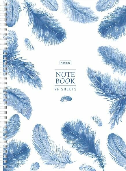 Тетрадь с твердой обложкой 96л А4 клетка на гребне Красота и легкость