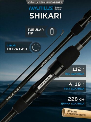 Изображение товара Спиннинг Nautilus Shikari 228 см 4-18гр NEW