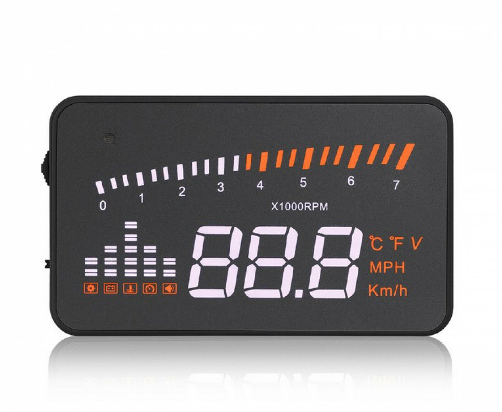 HUD проектор MyPads AM-77 для автомобиля с интерфейсом OBD 2 и регулировкой яркости