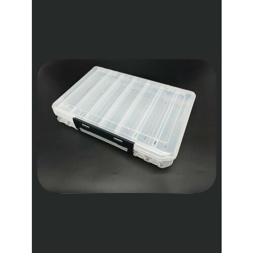 Коробка для воблеров двухсторонняя L 27*19*4.7 см, белая