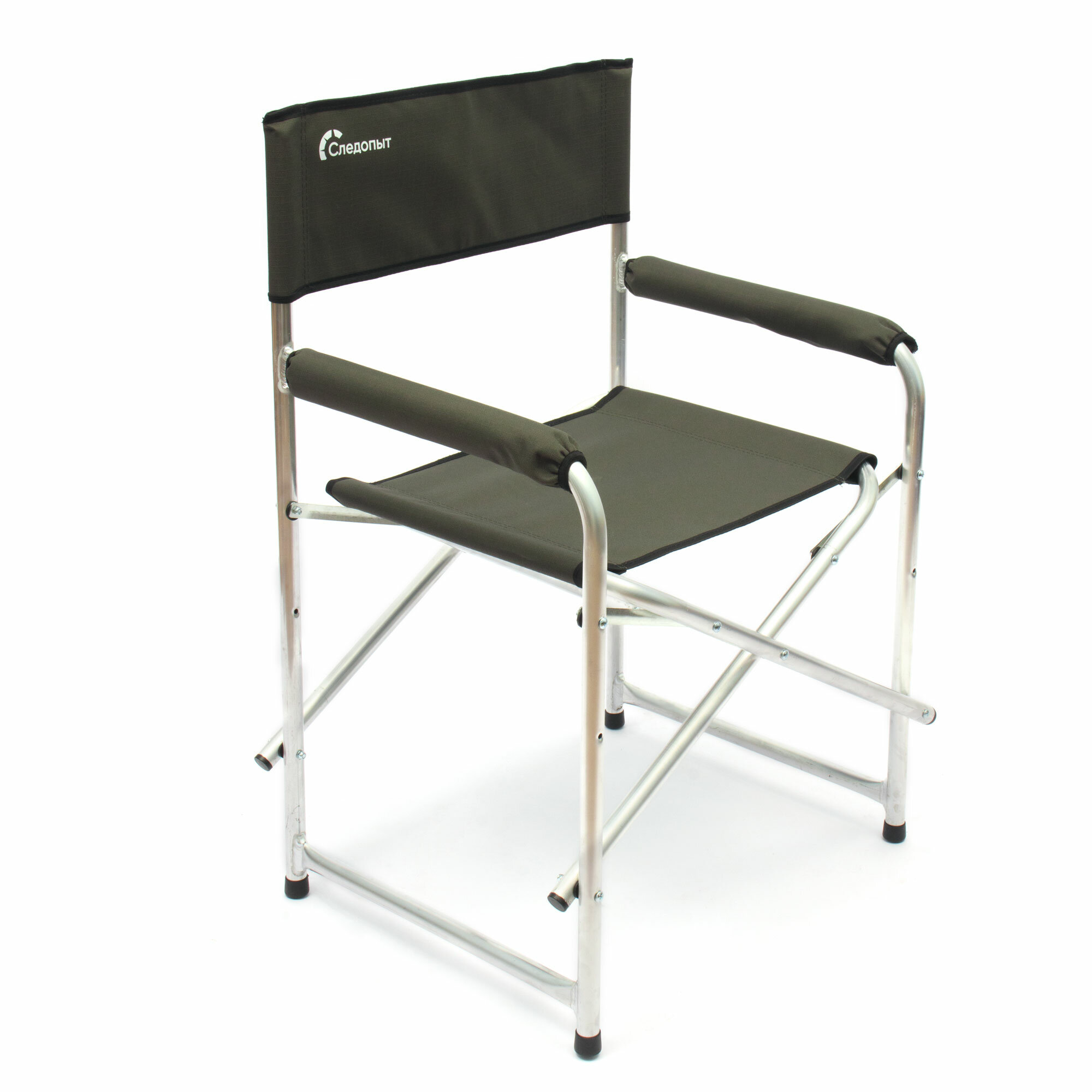 Кресло складное следопыт, 560х470х830 мм, сталь 22 мм, хаки