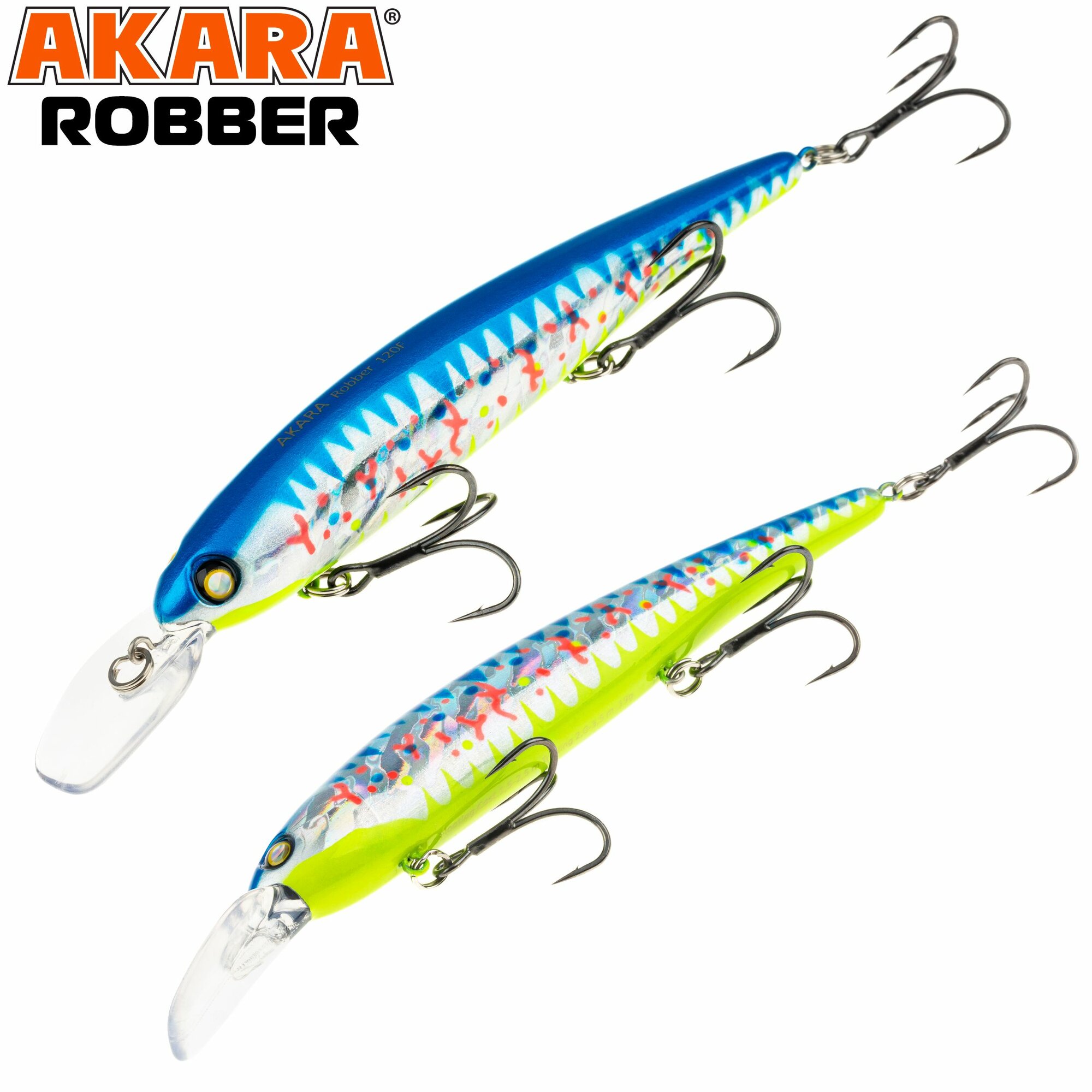 Воблер Akara Robber 120F минноу плавающий на щуку, судака 19гр A298