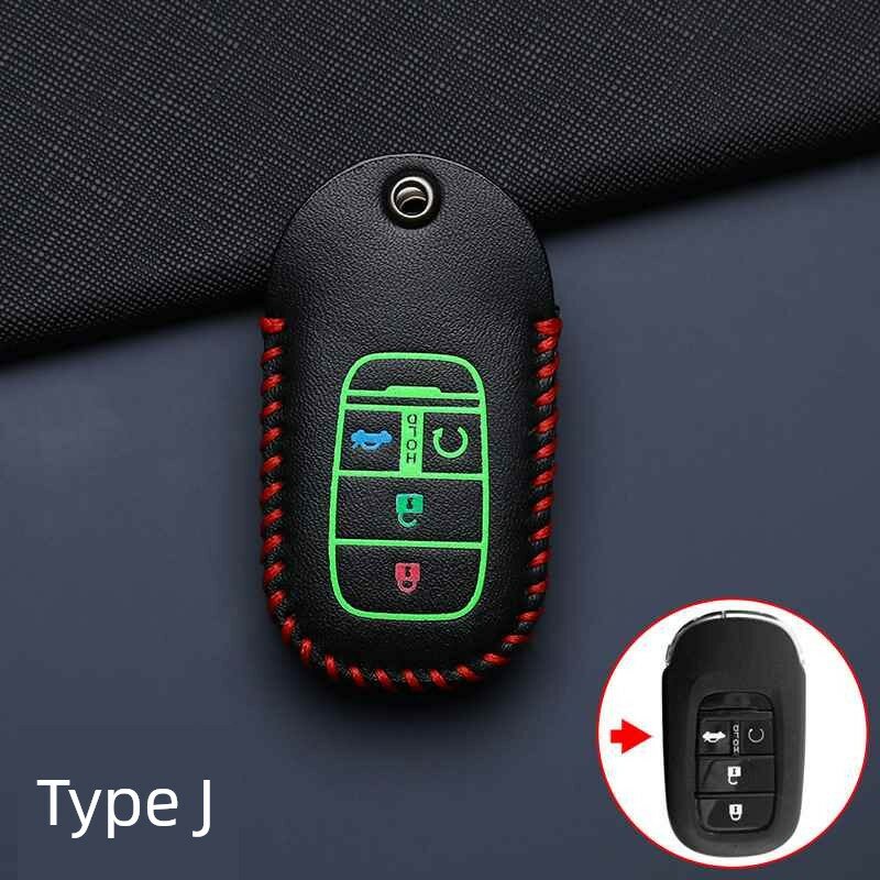 Светящийся в темноте чехол для ключей Honda отдельный вариант J для Civic, Accord, CR-V, Fit, Jazz – прочный компактный