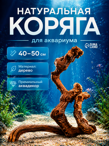 Изображение товара Коряга для аквариума AQUA STORY "Лоза виноградная", 40 - 50 см