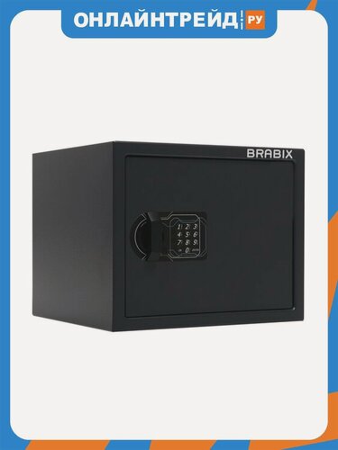 Изображение товара Сейф мебельный Brabix "SF-280EL", 280х350х300 мм, электронный замок, черный, 291149, S103BR212414