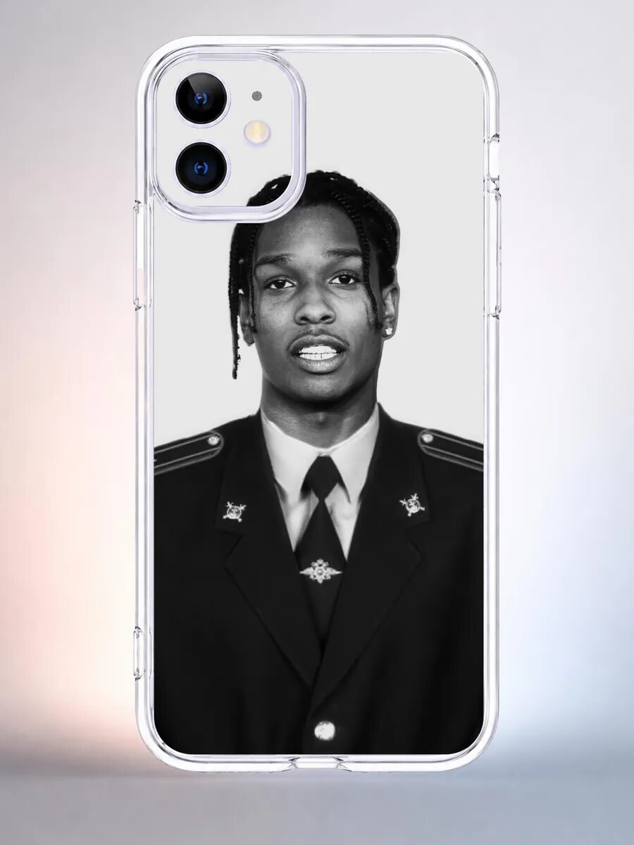 Чехол iPhone 11 рэпер в форме силиконовый прозрачный