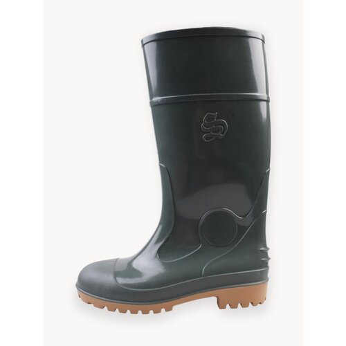 Сапоги мужские ПВХ (40 см) оливковые, размер 40, водоотталкивающие, резиновые