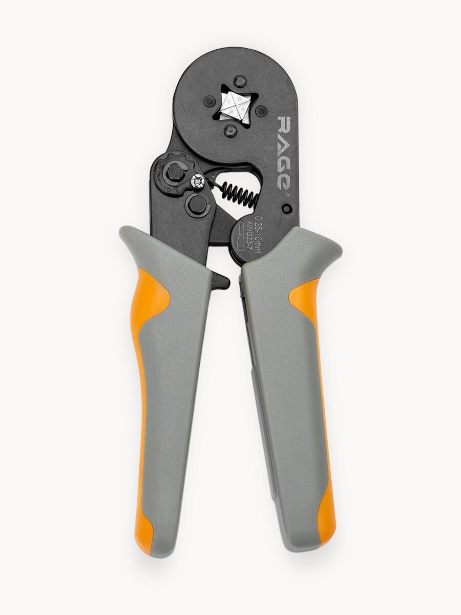 Пресс-клещи HSC8 6 - 4A четырехгранные обжимные для наконечников 0.25 - 10 мм RAGE by VIRA