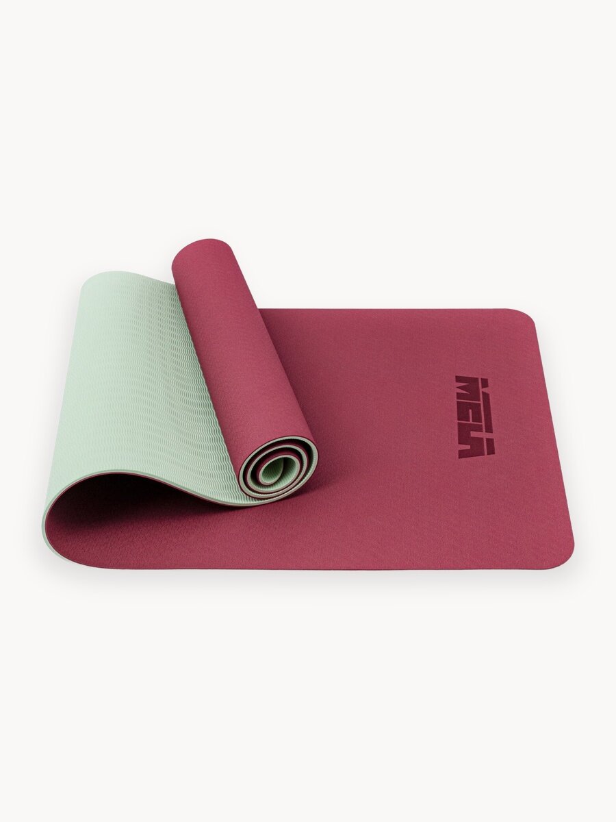 Нескользящий коврик для занятий спортом, йогой и фитнесом