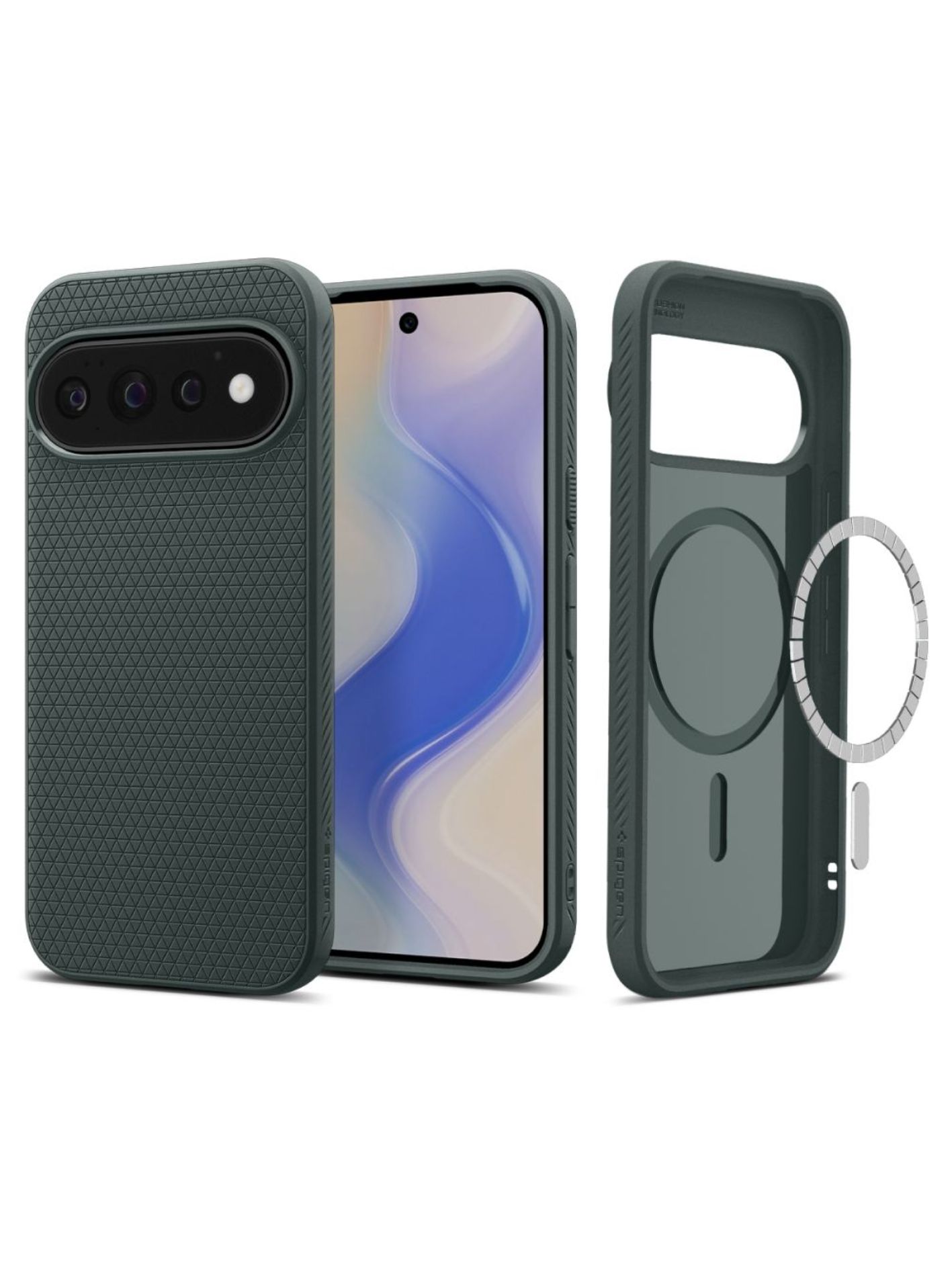 Чехол на Google Pixel 11 Pro XL, Spigen Liquid Air Mag (ACS11863), противоударный, бортики для защиты камеры и дисплея