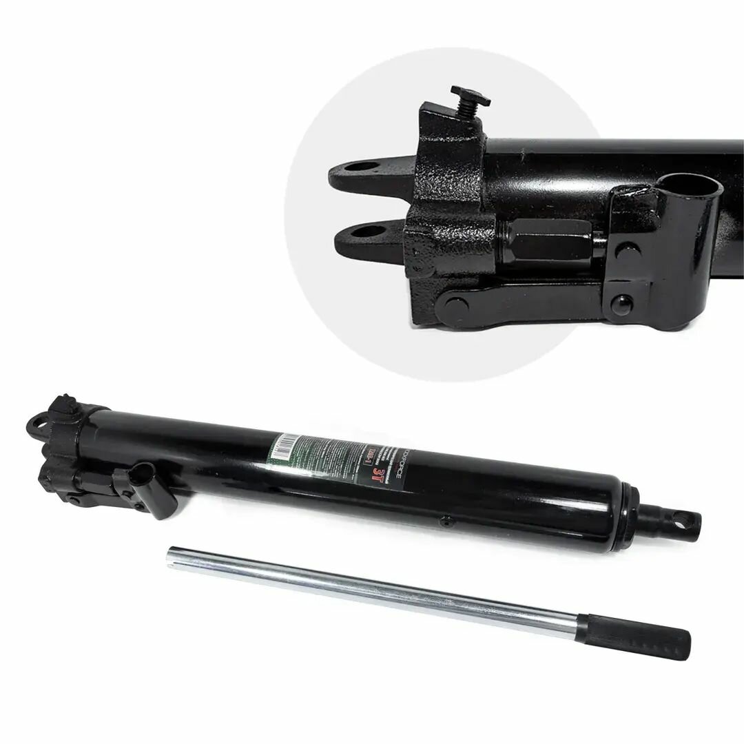 Цилиндр гидравлический удлиненный 3т (общая длина - 660мм ход штока - 500мм) RockForce##Rock FORCE RF-1203-1