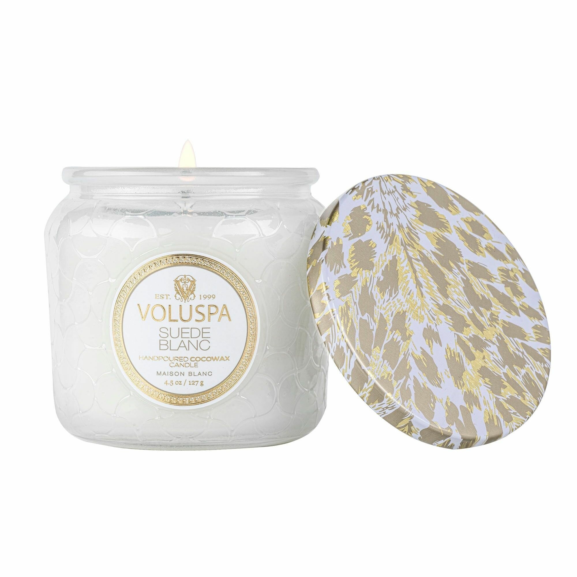 Ароматическая свеча Белая замша 127 гр — фото 1