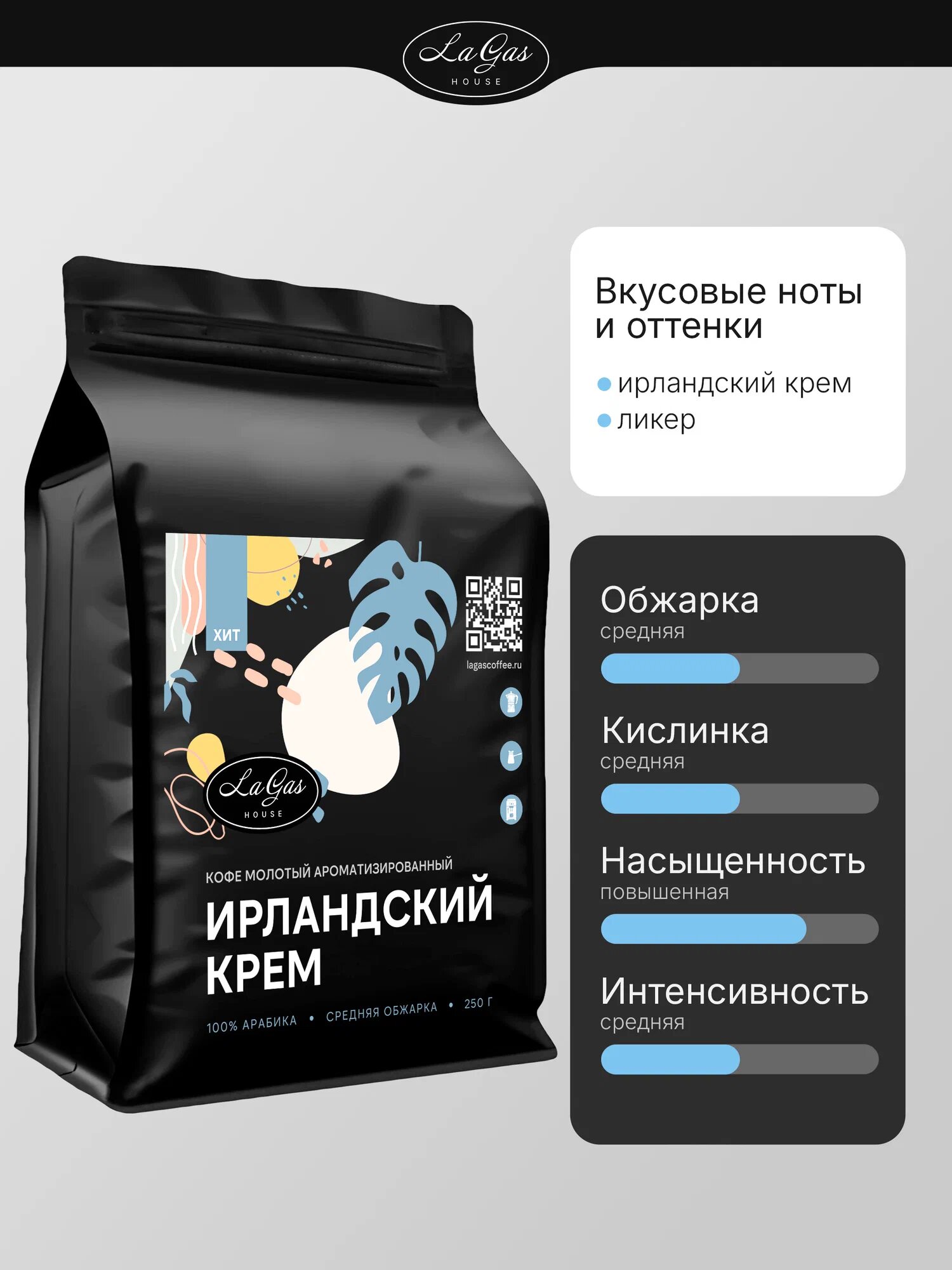 Набор кофе в зернах 3 шт по 250 гр Баварский шоколад, Ирландский крем, Французская ваниль 100% арабика, ароматизированный