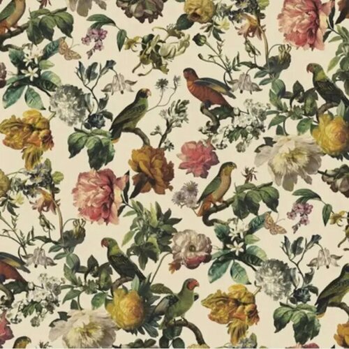 Изображение товара Шелковые обои Beibehang "Пользовательские сельские цветы птица", Нетканый материал, 100*300cm