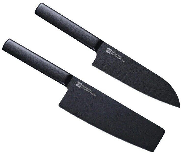 Набор ножей Xiaomi Huohou, сталь, нескользящая рукоятка, 30 см, 2 шт.