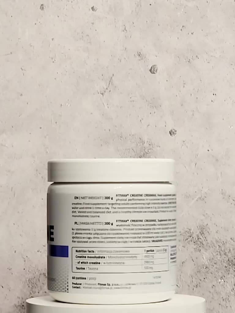 Креатин моногидрат с таурином FitMax - Creatine CreaMaX (300 г) - Без Вкуса — фото 1