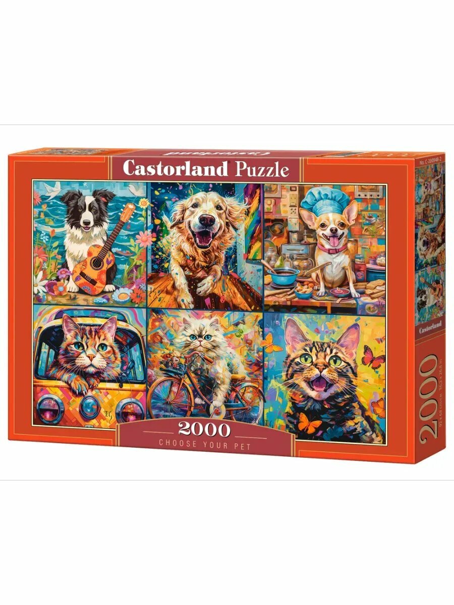 CastorLand Пазл Выбери своего питомца, 2000 деталей