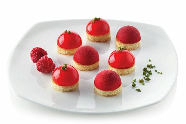 Форма силиконовая Silikomart SF006 "Полусфера" d-30мм, h-15мм — фото 1