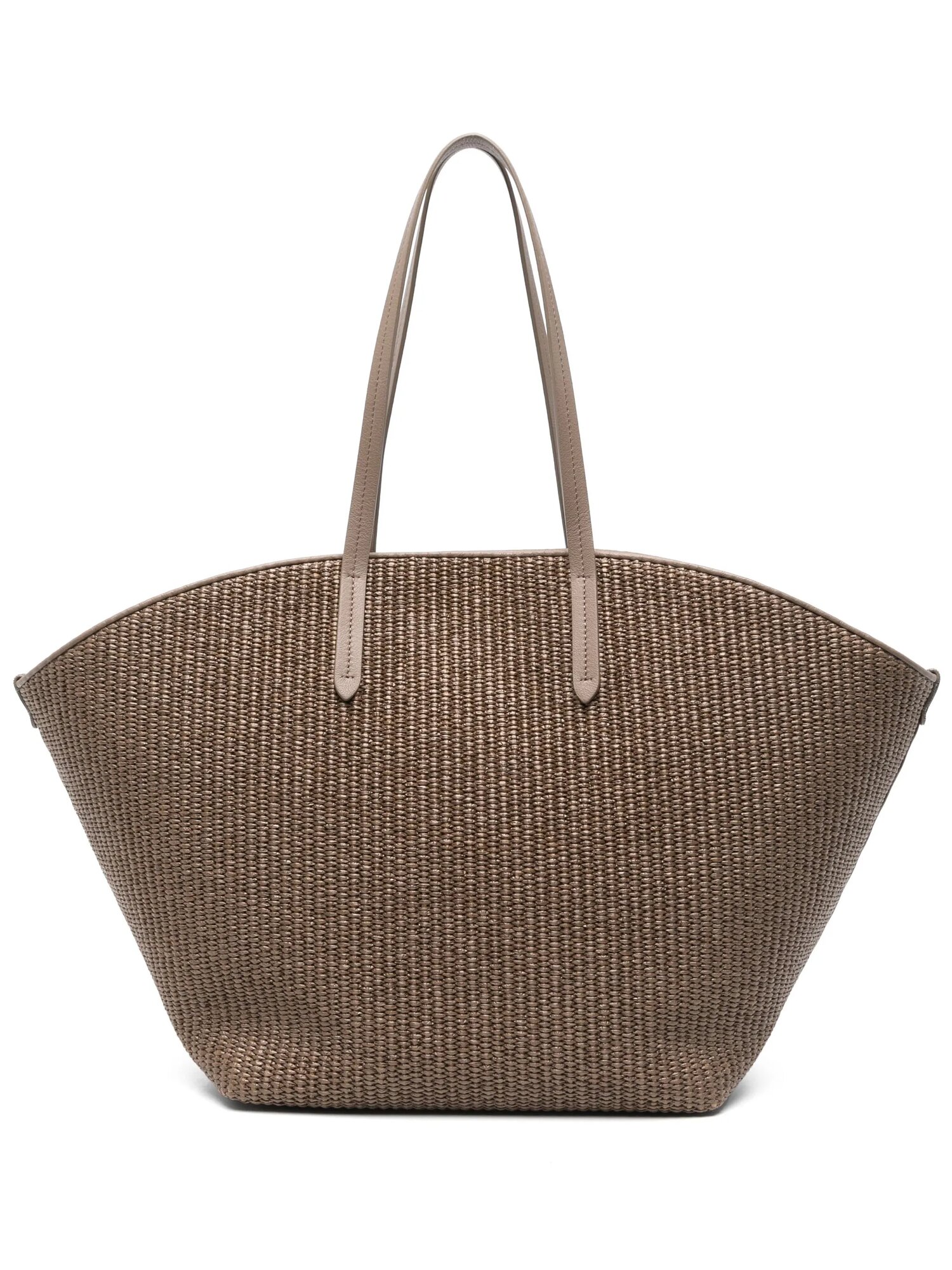 Сумка BRUNELLO CUCINELLI Плетеная сумка-тоут, коричневый