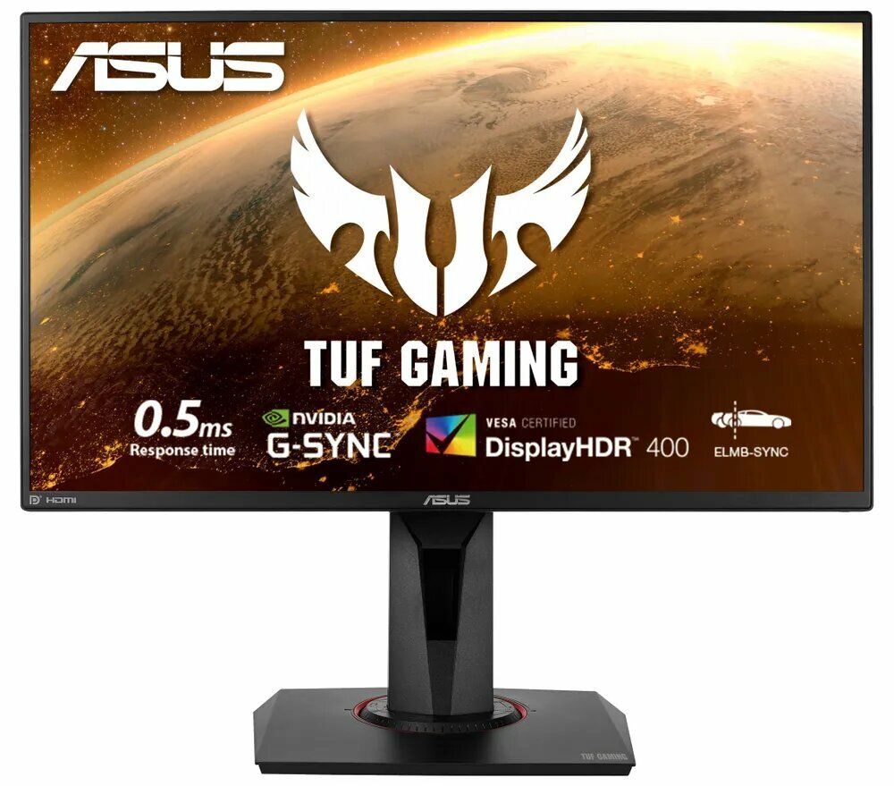 24.5" Монитор TUF GAMING VG258QM/Встроенный динамик/TN/280Hz/0.5msGTG/HDR400, черный