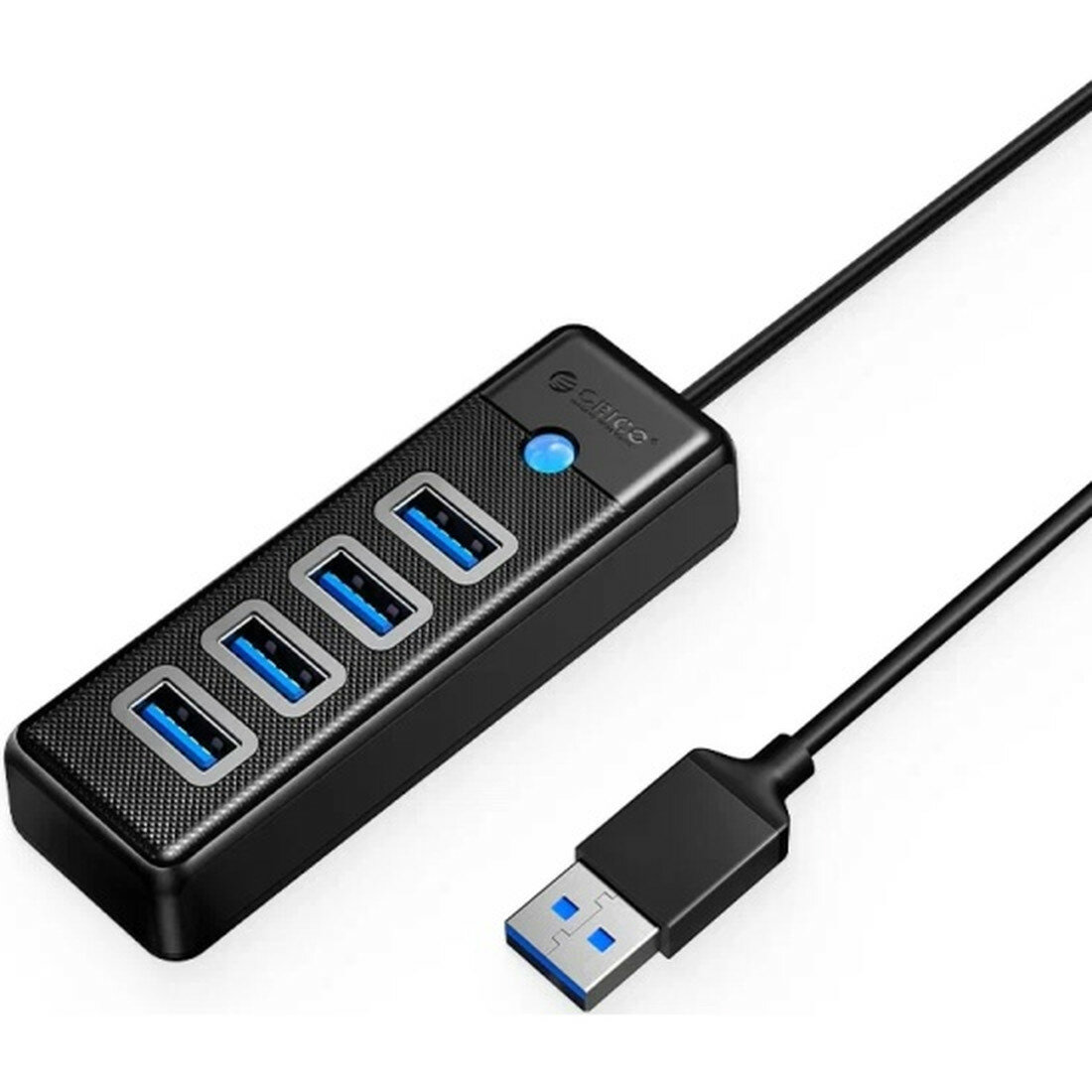 Разветвитель Orico PW4U-U3, USB 3.0, 4 порта, черный