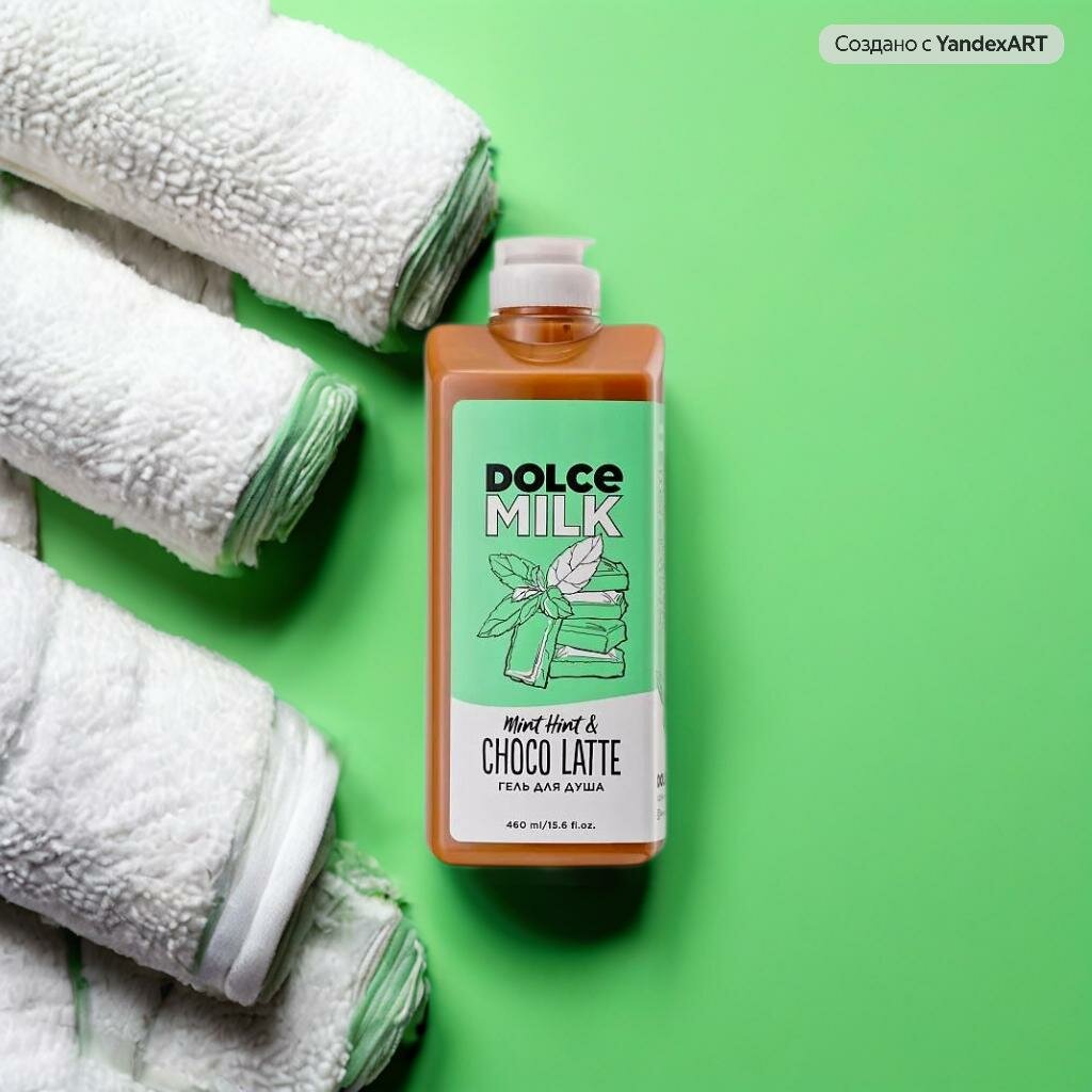 Гель для душа Dolce Milk "Мята Шоко-Латте", для всех типов кожи, увлажняющий, 460 мл