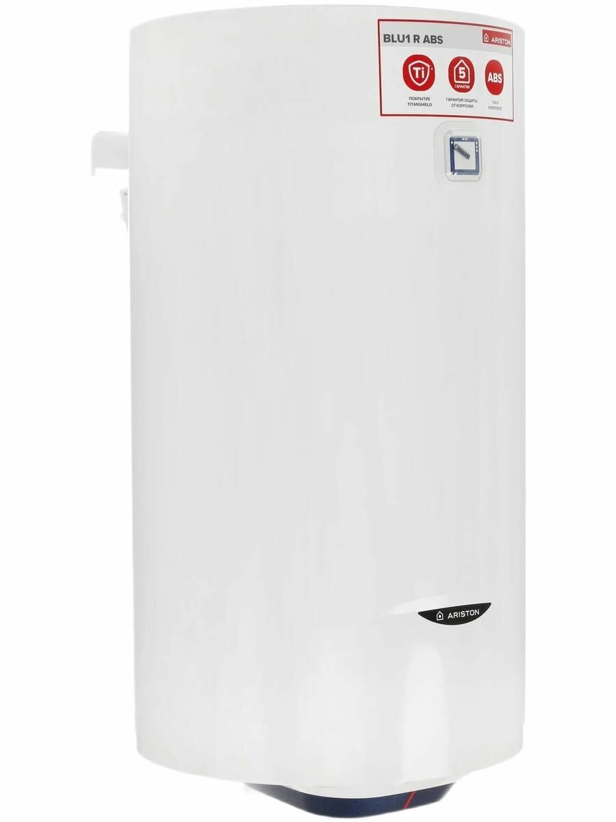 Водонагреватель накопительный Ariston BLU1 R ABS 100 V Мощность 1.5кВт Объем 100 литров Эмаль Защита от перегрева Белый