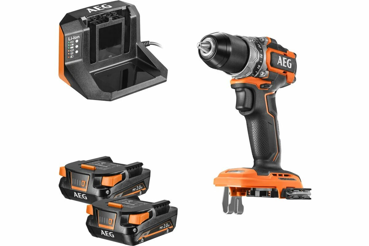 Бесщеточная аккумуляторная дрель-шуруповерт AEG BS18SBL-202C 4935472277