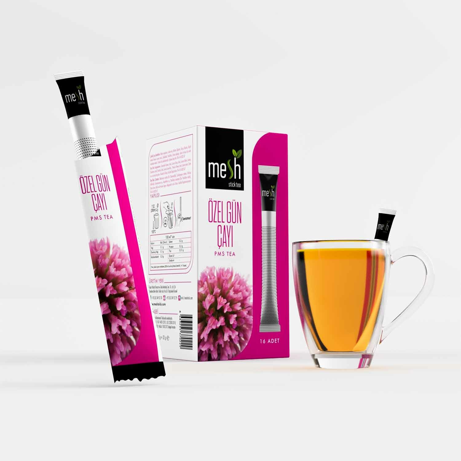 Чай Mesh Stick Tea&Coffee ПМС, травяной, для облегчения симптомов, 16 шт.