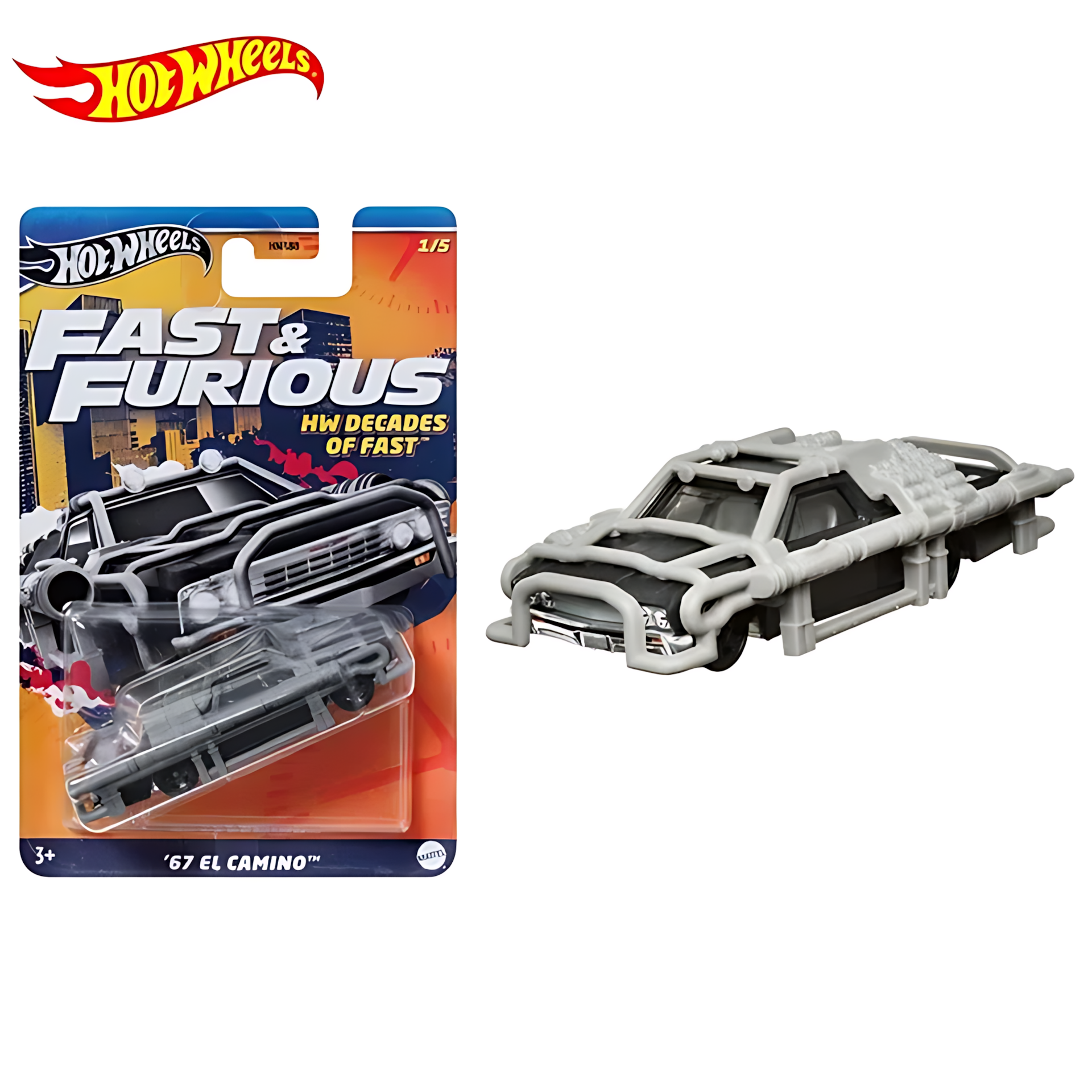 Машинка Hot Wheels "Fast & Furious", масштаб 1:64, модель EL CAMINO