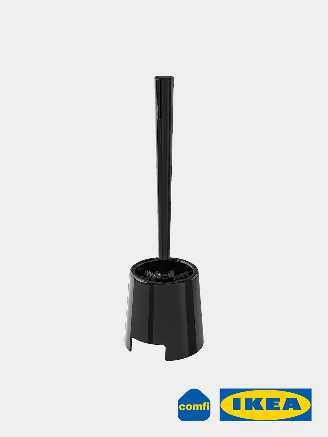 IKEA ёршик, щетка для унитаза, держатель BOLMEN, в туалет и в ванную комнату, черный