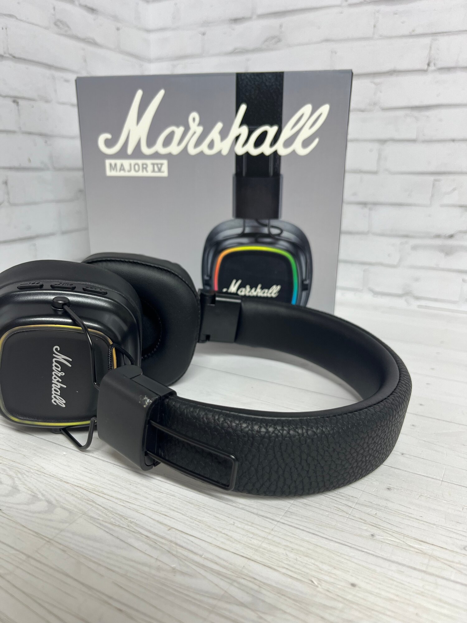 Наушники беспроводные Major IV / Маршал 4 Наушники с подключением через Bluetooth, цвет черный