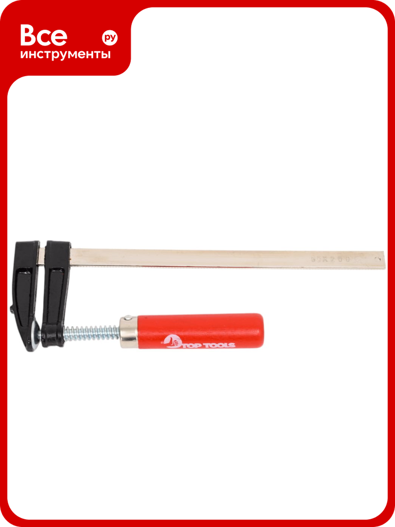 Струбцина (тип F, 50 x 200 мм) Top Tools 12A201