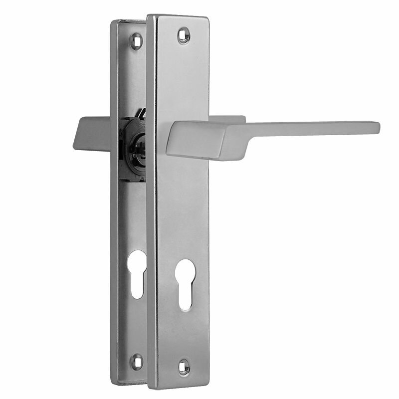 Ручки дверные на планке комплект универсальные Нора-М 111-85 мм цвет Хром