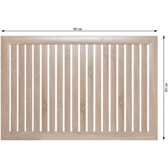 Экран для радиатора ТМ Стильный Дом реечный 90х60см Дуб сонома