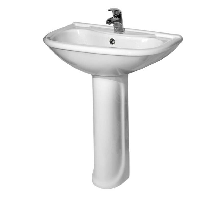 Раковина подвесная Оскольская керамика Престиж 55 45101100302 белая