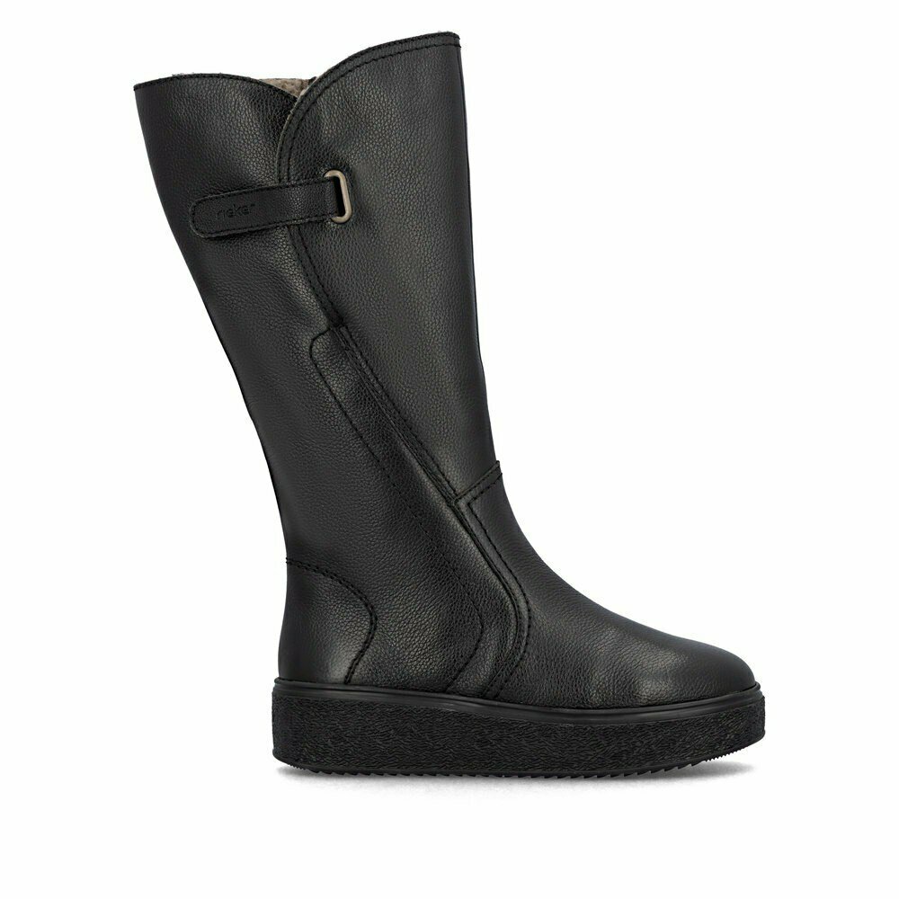 Сапоги Rieker Базовая, полнота 8 (RU)/ на широкую стопу, размер 43, черный