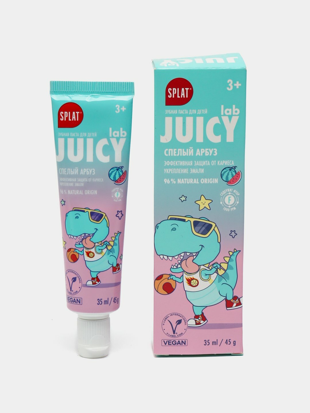 Детская зубная паста " Спелый арбуз" , SPLAT JUICY LAB, 3+, 45 г