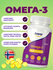 Омега 3 Рыбий жир в капсулах 3000мг витамины Omega 3 Норвежское с...