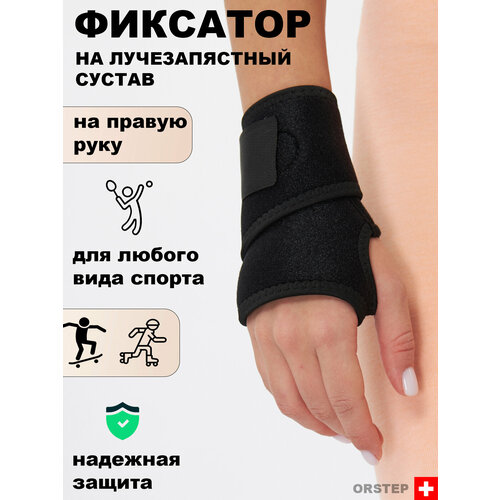 Бандаж лучезапястного сустава, суппорт для лучезапястья, фиксатор запястья для правой руки