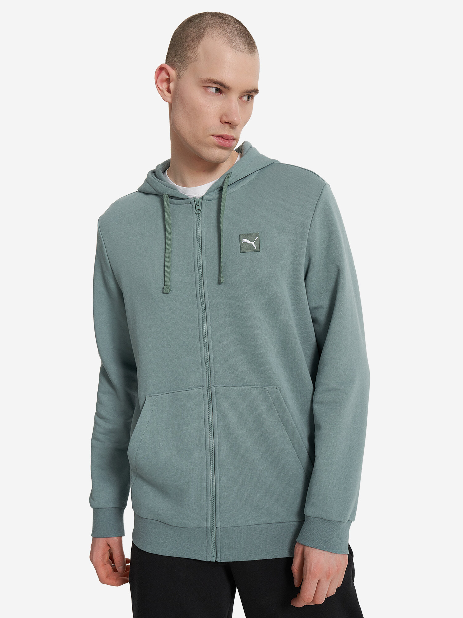 Костюм спортивный PUMA, размер M, зеленый — фото 1