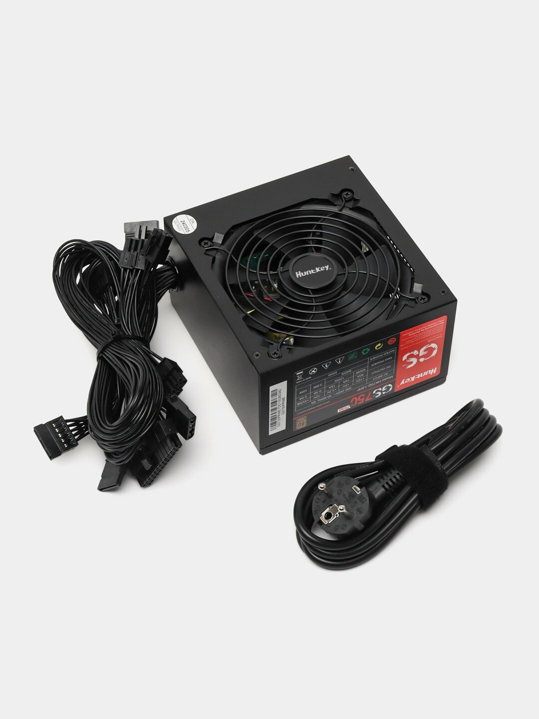 Блок питания HuntKey GS750, 750 Вт, 12 см вентилятор, защита