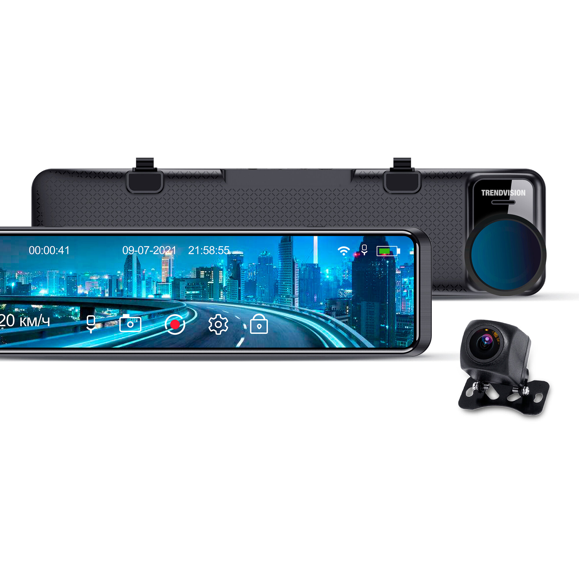 TrendVision MR-4K видеорегистратор-зеркало 4K GPS