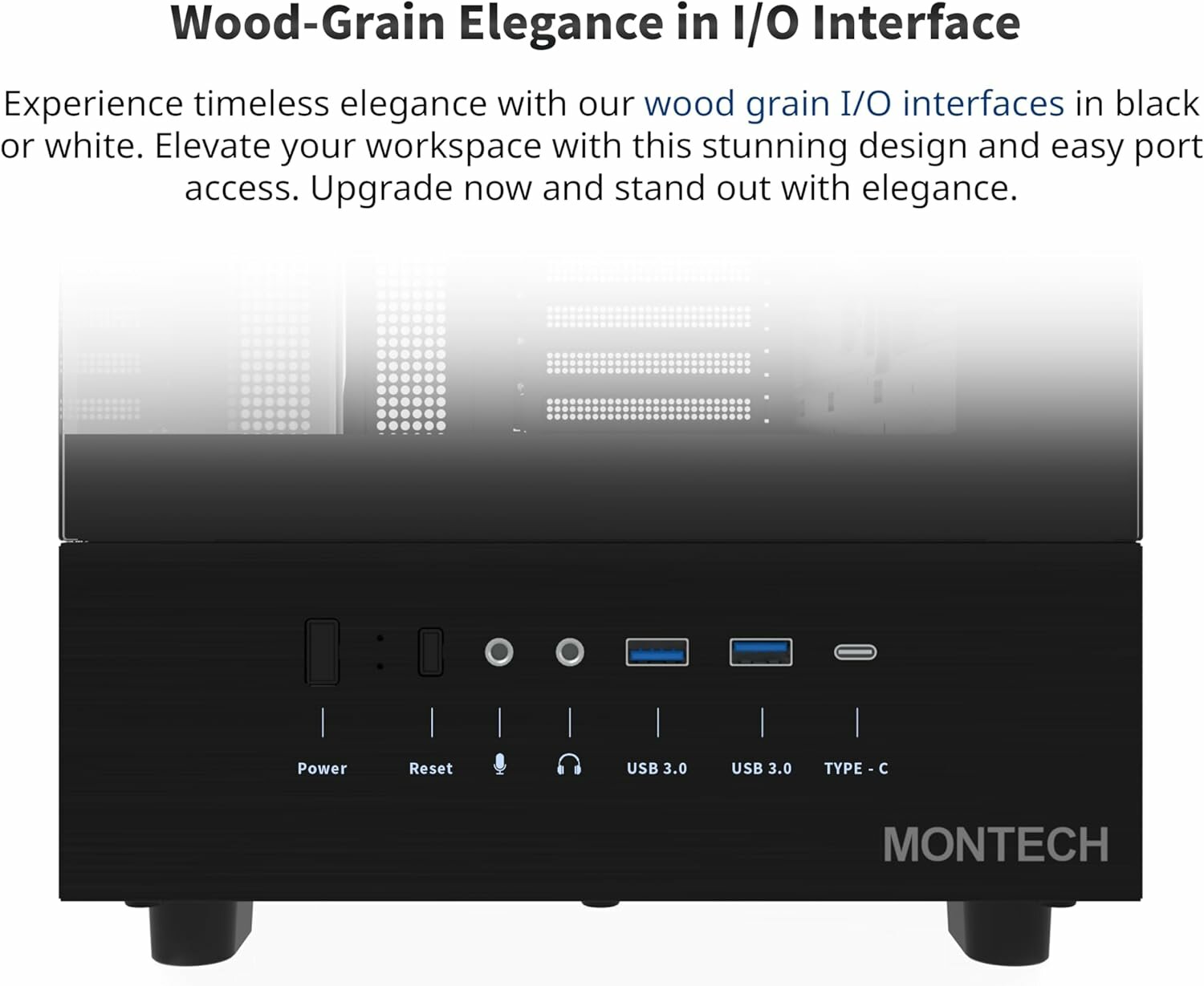 Игровой корпус MONTECH XR (ATX, Micro-ATX, Mini-ITX, стекло, ARGB вентиляторы, черный — фото 1