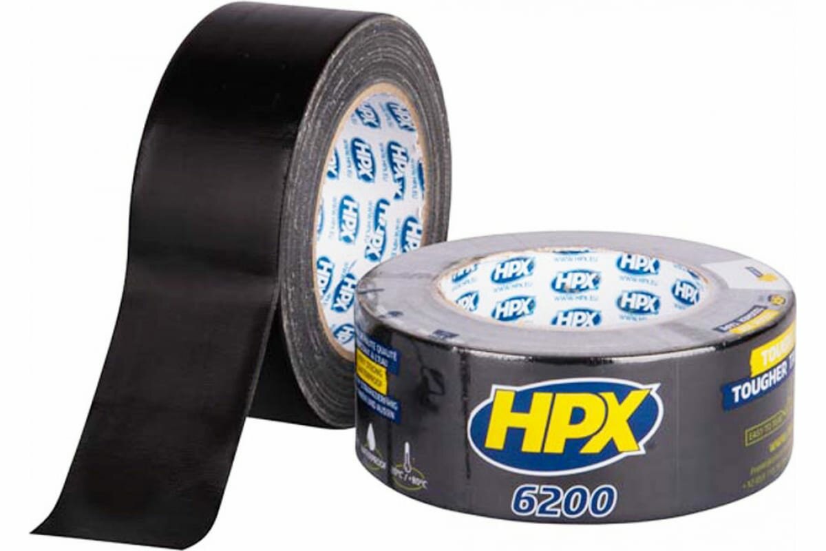 Армированная односторонняя лента HPX CB5025 200 48 мм х 25 м черная 8711347114573