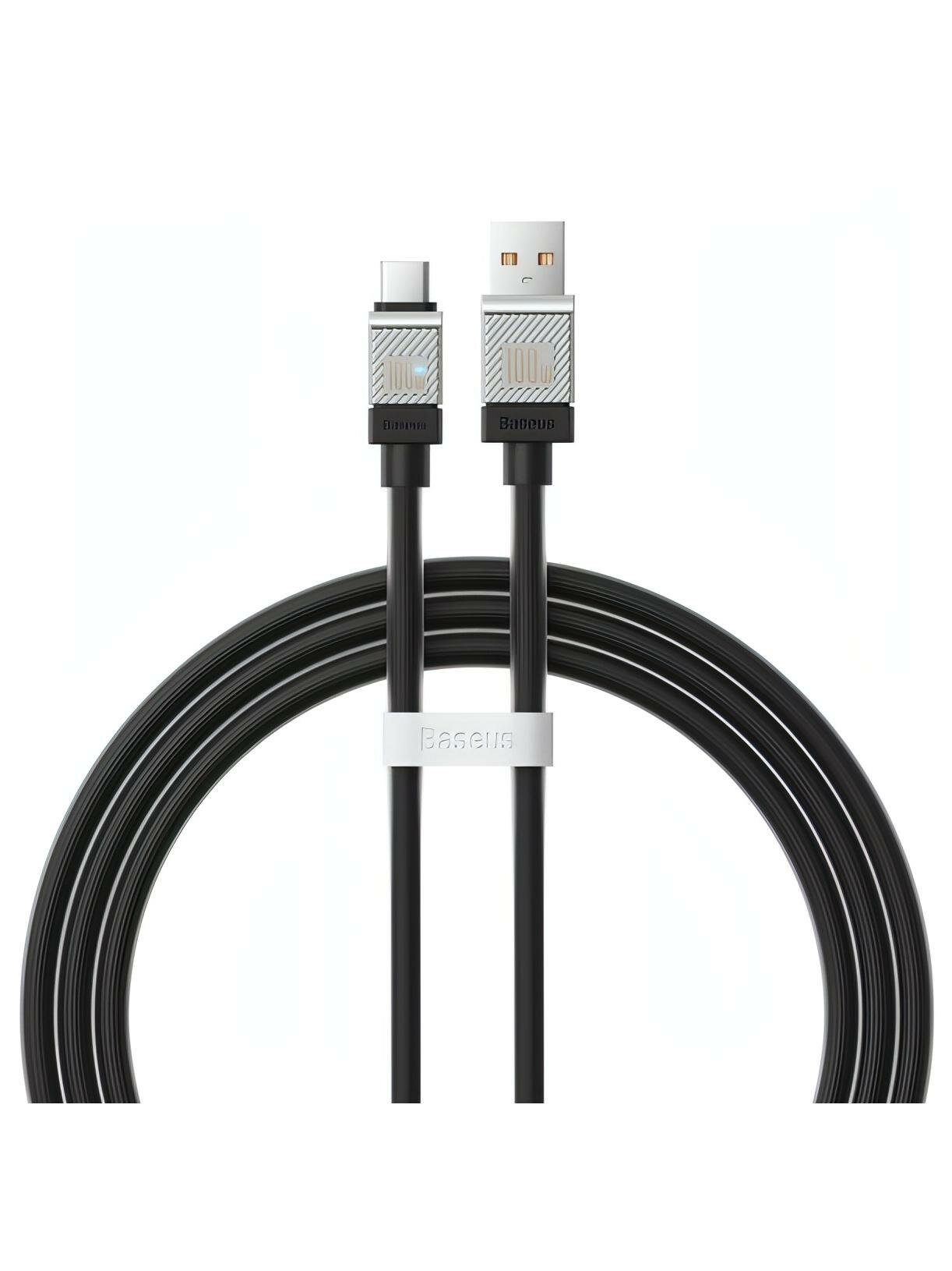 Кабель USB - Type-C Baseus CoolPlay быстрая зарядка 100Вт 1 м черный