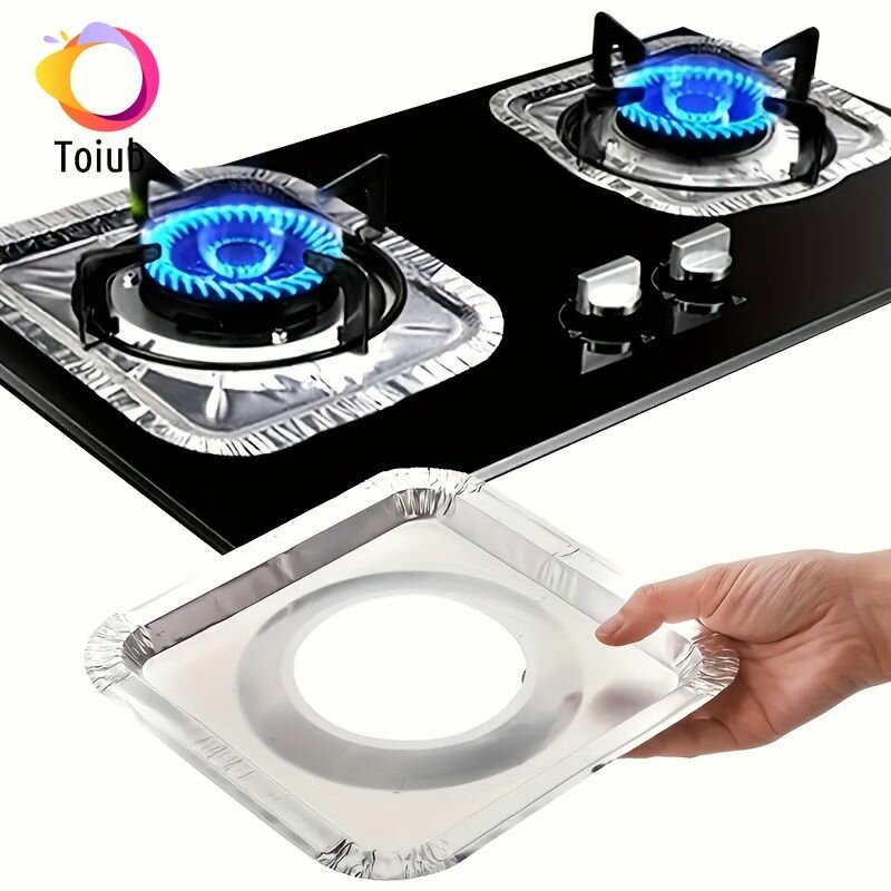 Крышка горелки для кухонной плиты алюминиевая фольга 23см 50 шт