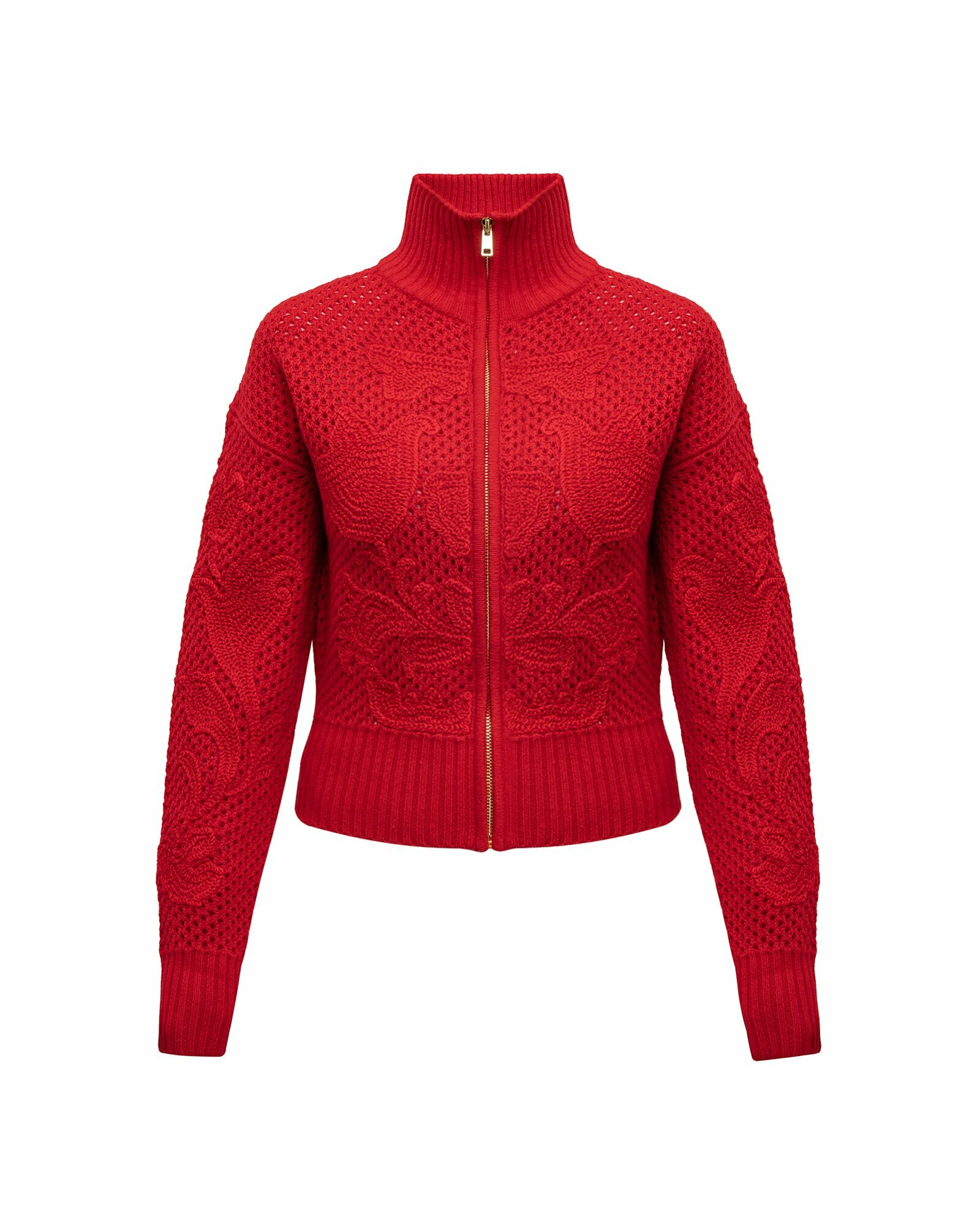 Кардиган Хохлома х Алена Ахмадуллина, размер L, красный