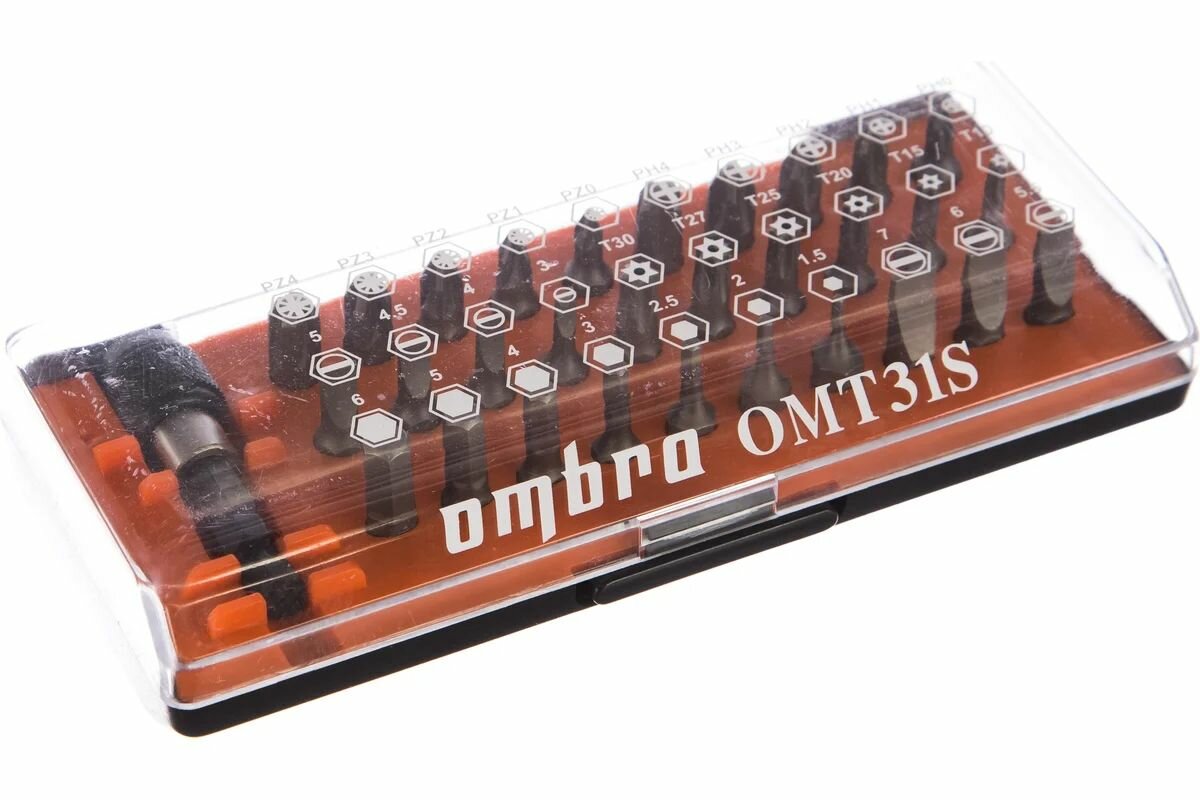 Набор вставок-бит, 31 предмет Ombra OMT31S — фото 1